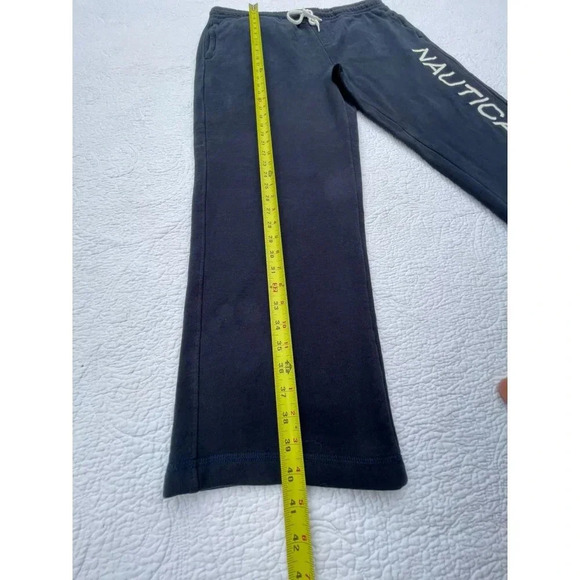 Nautica Mens Elastic Waist Drawstring Logo Fleece Sweatpants Blue Sz XXL - Picture 5 of 7